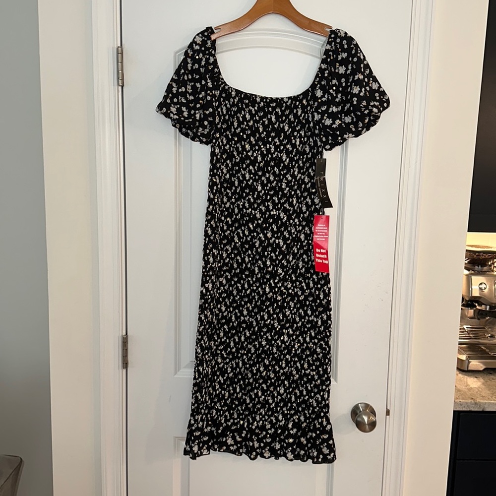 Trixxi black and floral dress size small